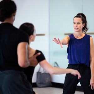 Amy Seiwert choreographing her new work for Smuin Ballet and her with Celia Fushille